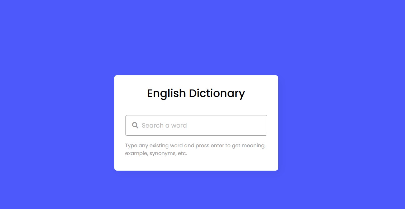 Dictionary App